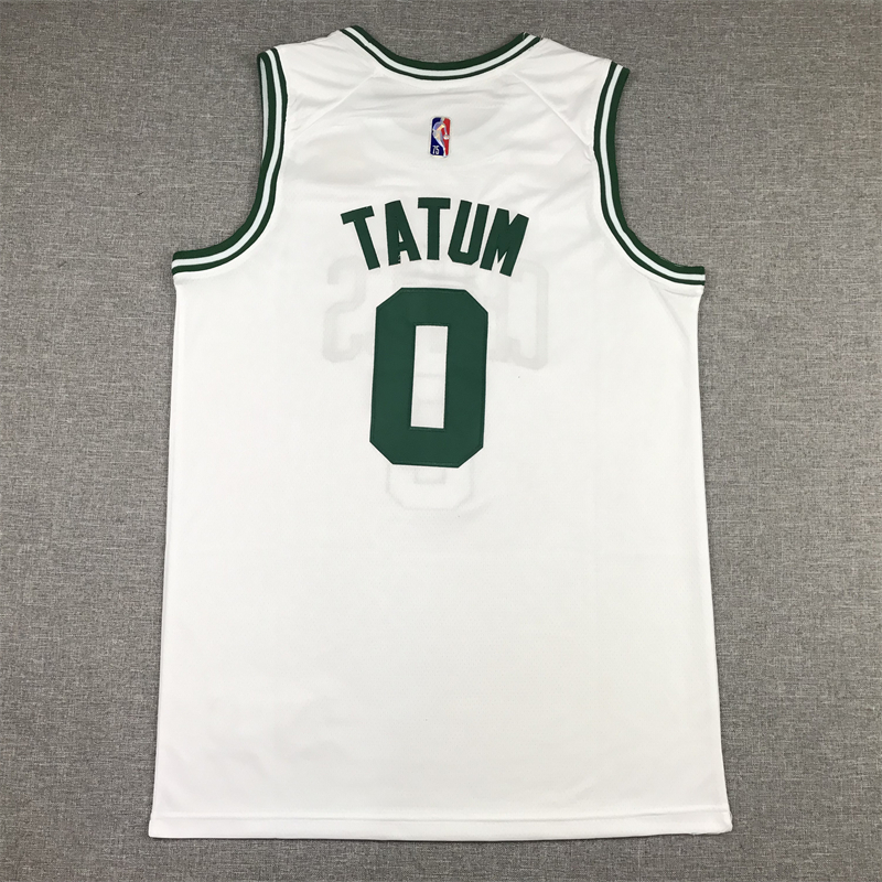 Men's Boston Celtics Jayson Tatum #0 NBA White Swingman Jersey