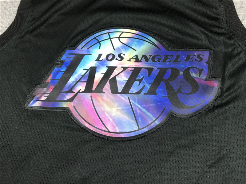 Men's Los Angeles Lakers Anthony Davis #3 Black Swingman Player Jersey