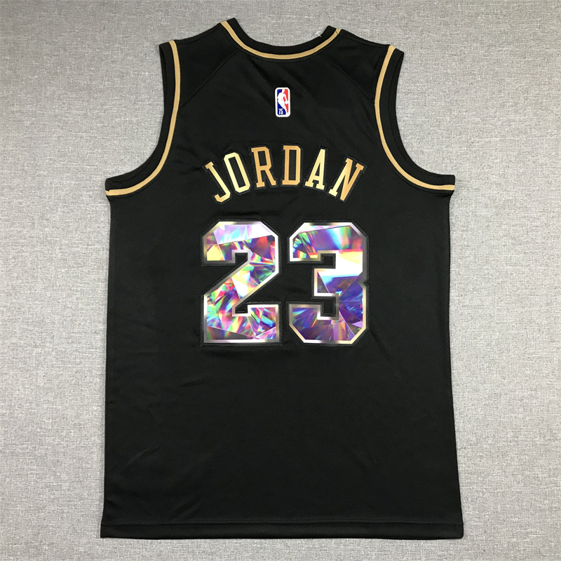 Men's Chicago Bulls Michael Jordan #23 NBA Black Swingman Player Jersey
