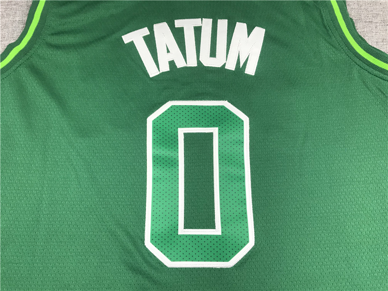 Men's Boston Celtics Jayson Tatum #0 Green Swingman Player Jersey