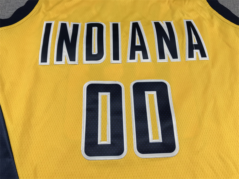 Men's Indiana Pacers Bennedict Mathurin #00 Yellow 2022/23 Swingman Jersey - Statement Edition