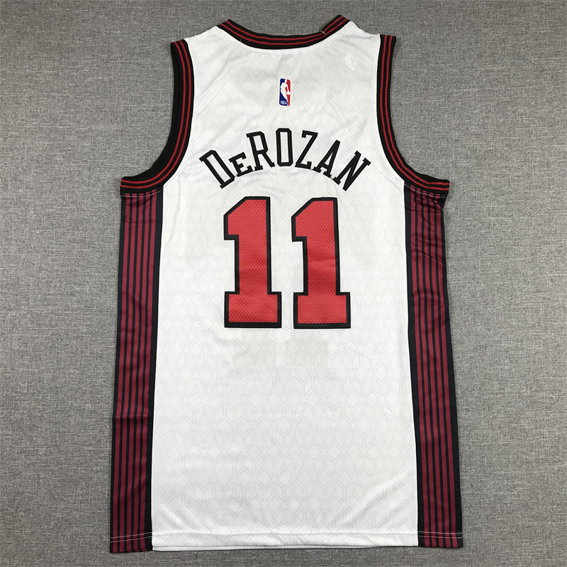 Men's Chicago Bulls DeMar DeRozan #11 White 2022/23 Swingman Jersey - City Edition