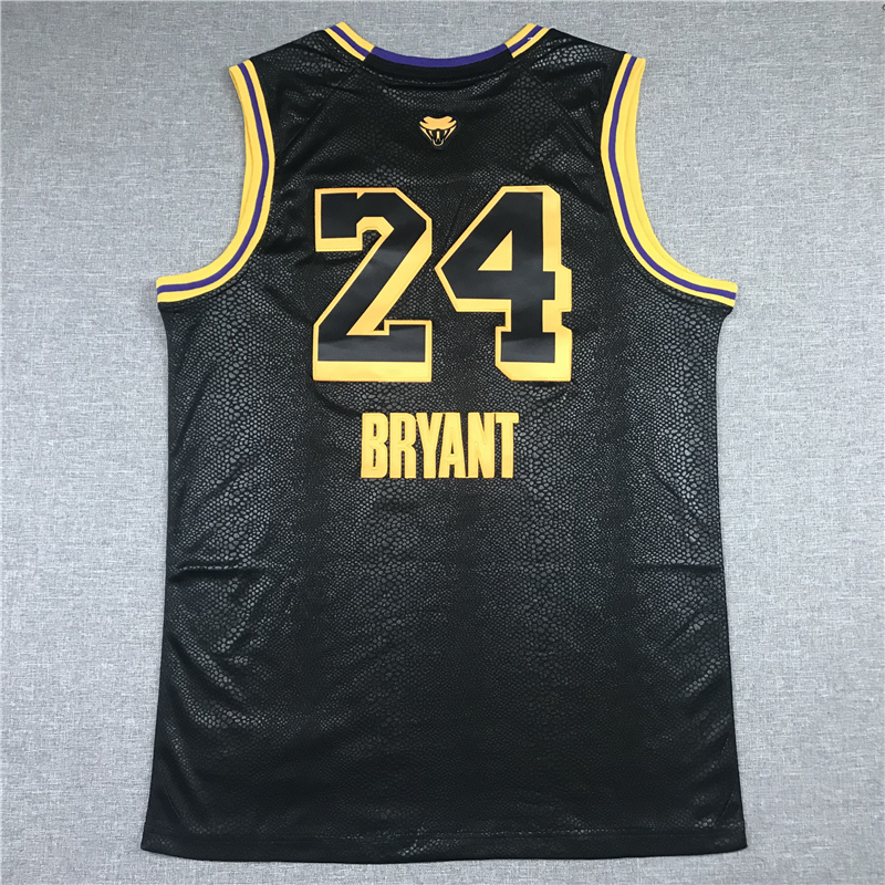 Men's Los Angeles Lakers Kobe Bryant #24 Black Player Jersey