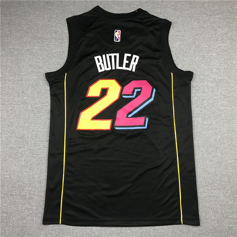Men's Miami Heat Jimmy Butler #22 Black Swingman Player Jersey - City Edition