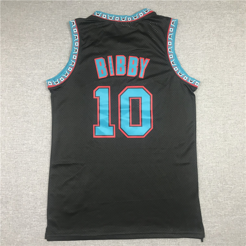 Men's Memphis Grizzlies Mike Bibby #10 Black Classics Swingman Jersey