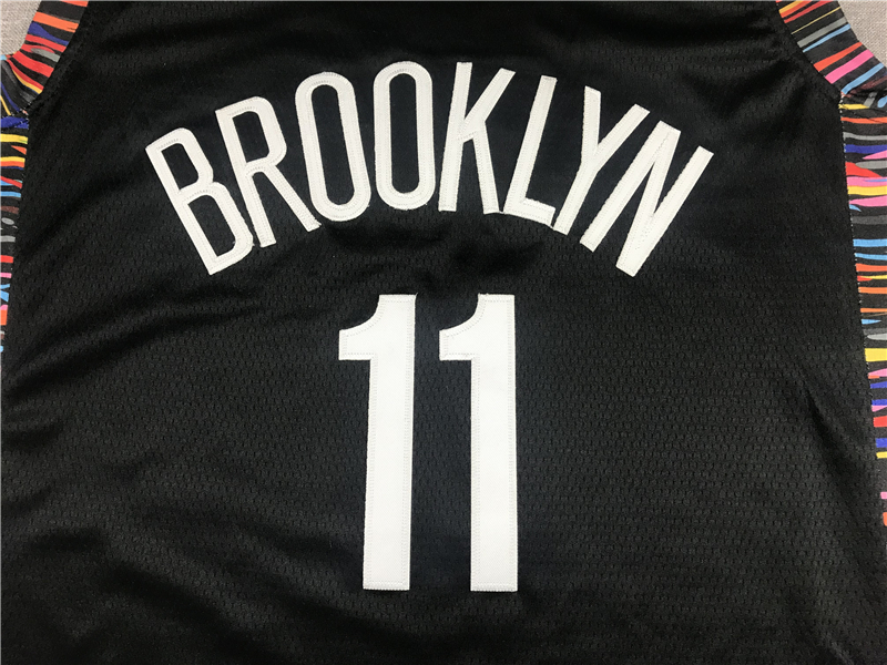 Men's Brooklyn Nets Kyrie Irving #11 Black Swingman Jersey - City Edition