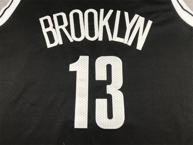 Men's Brooklyn Nets James Harden Black 2021/22 Diamond Swingman Jersey