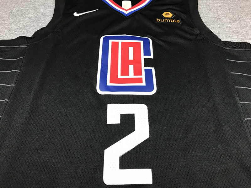 Men's LA Clippers Kawhi Leonard #2 Black 2022/23 Statement Edition Swingman Jersey