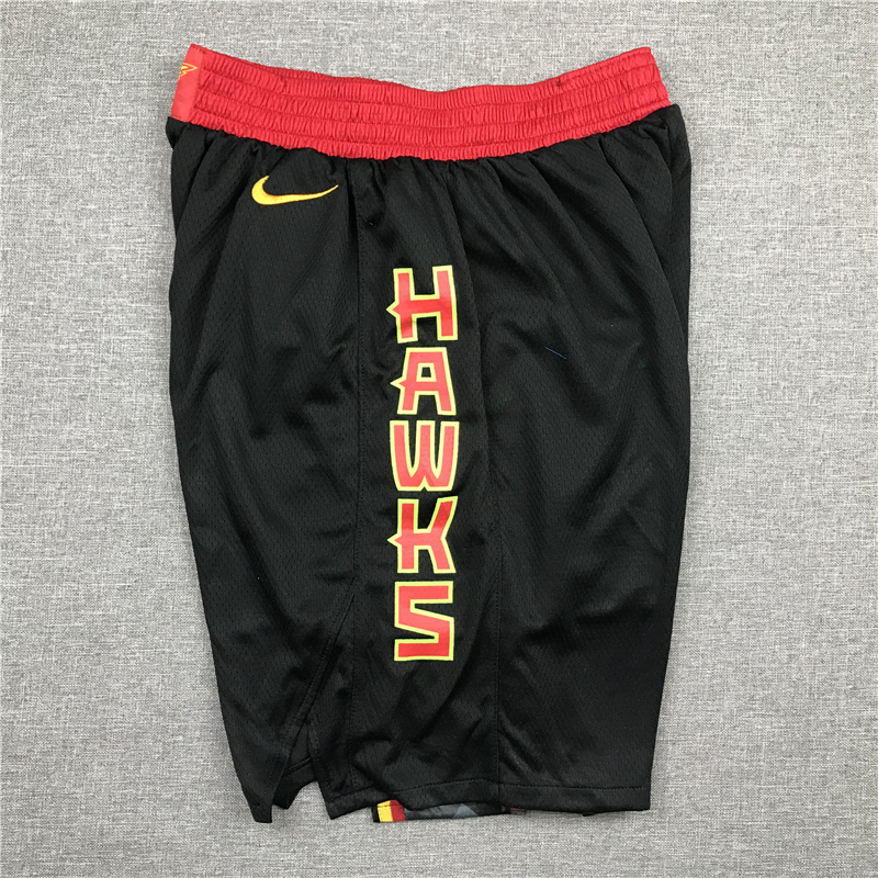 Men's Atlanta Hawks Black Basketball Retro Shorts