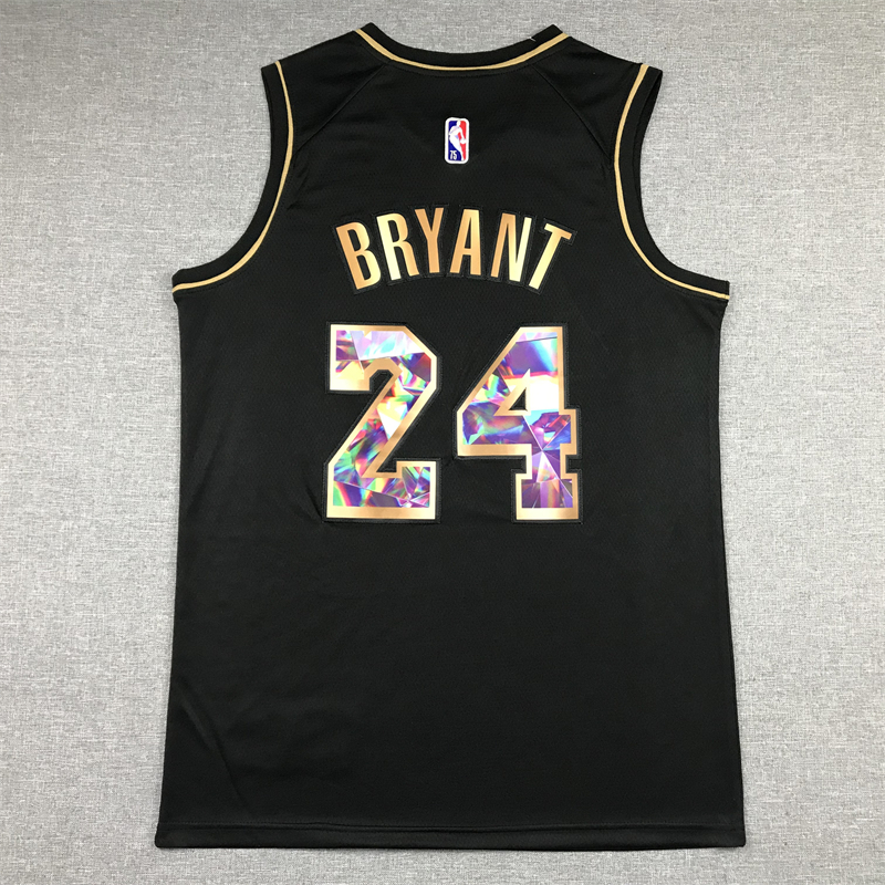 Men's Los Angeles Lakers Kobe Bryant #24 Black Swingman Jersey