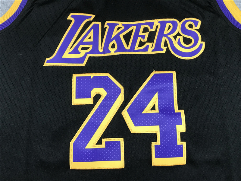 Men's Los Angeles Lakers Kobe Bryant #24 Black 2020/21 Swingman Player Jersey