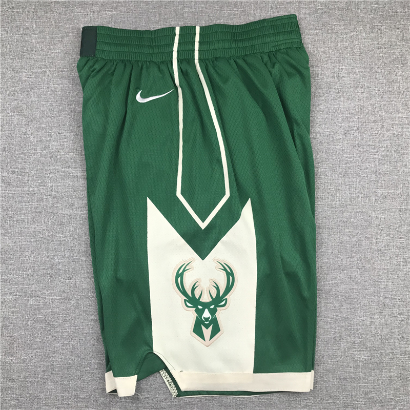 Men's Milwaukee Bucks Green Basketball Shorts