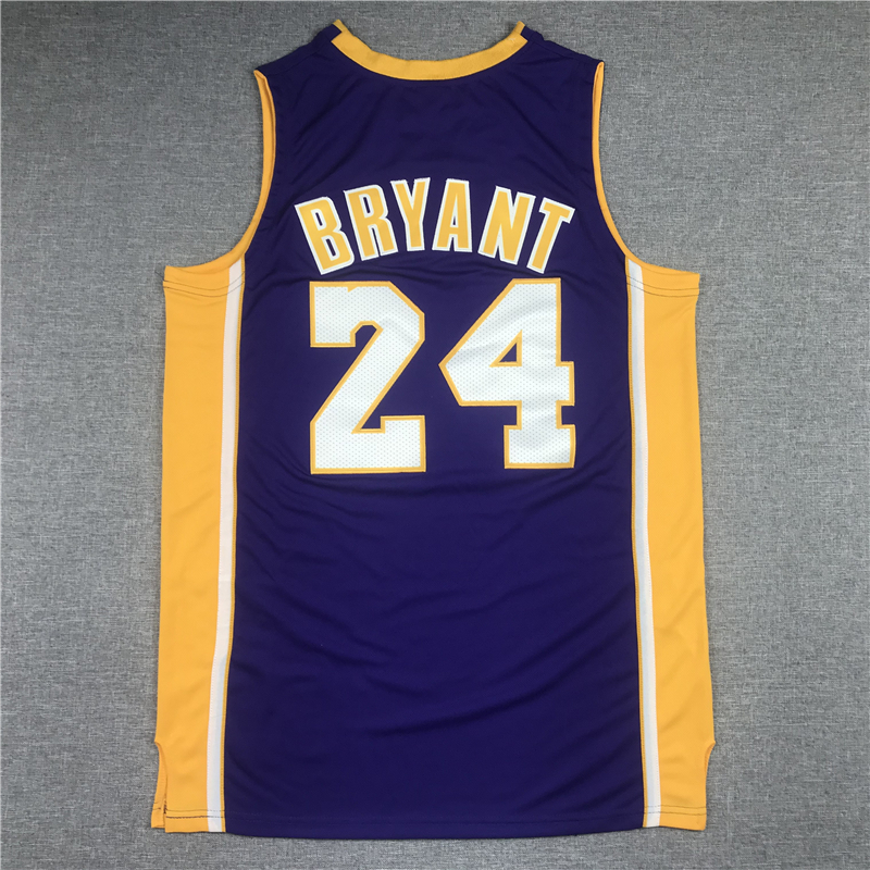 Men's Los Angeles Lakers Kobe Bryant #24 Purple Swingman Jersey
