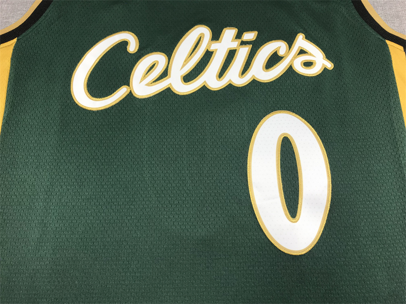 Men's Boston Celtics Jayson Tatum #0 Green 2022/23 Swingman Jersey - City Edition
