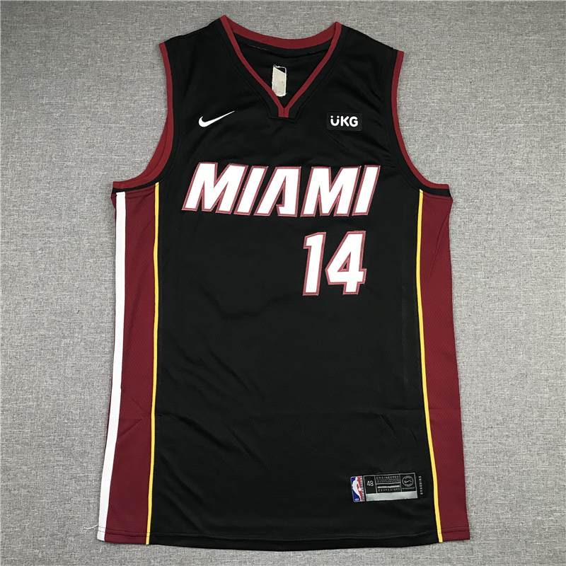 Men's Miami Heat Tyler Herro #14 Black 2022/23 Fast Break Replica Jersey - Icon Edition