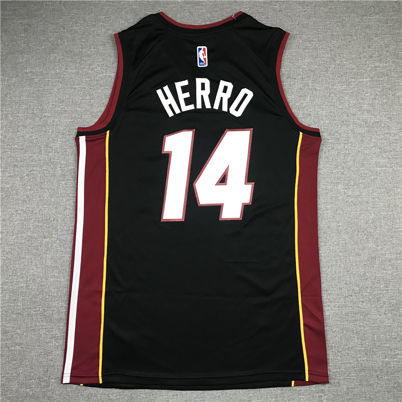 Men's Miami Heat Tyler Herro #14 Black 2022/23 Fast Break Replica Jersey - Icon Edition