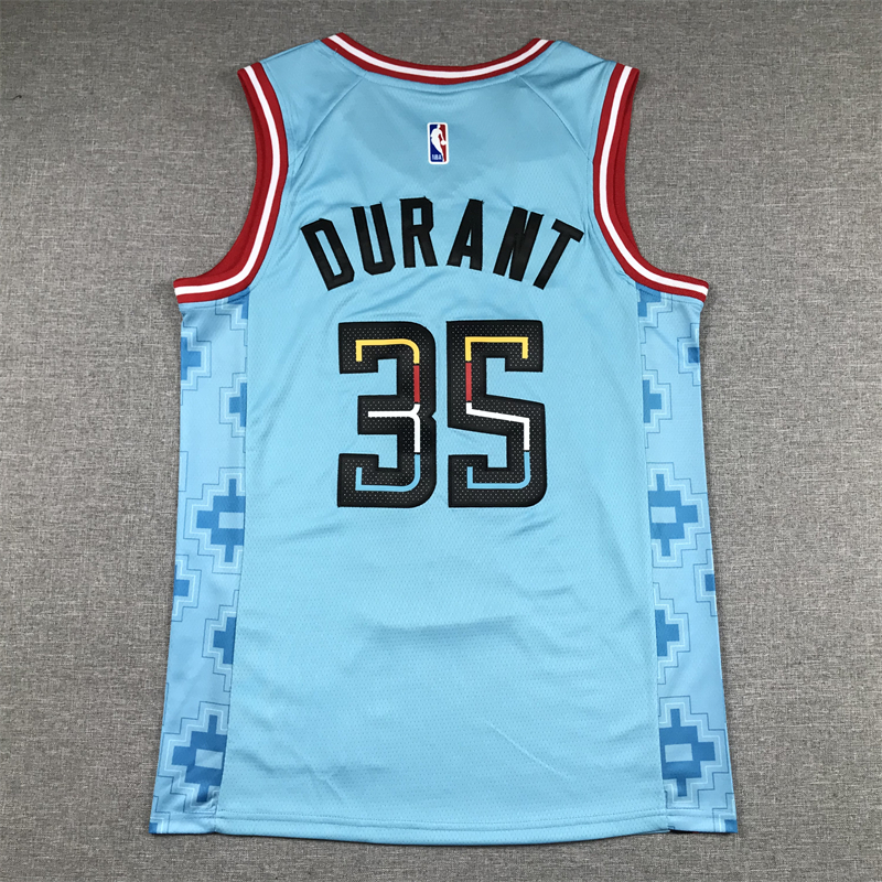 Men's Phoenix Suns Kevin Durant #35 Turquoise 2022/23 Swingman Jersey - City Edition