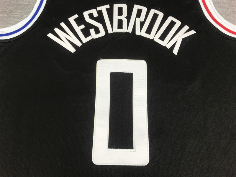 Men's LA Clippers Russell Westbrook #0 Black 2022/23 Fastbreak Jersey - City Edition