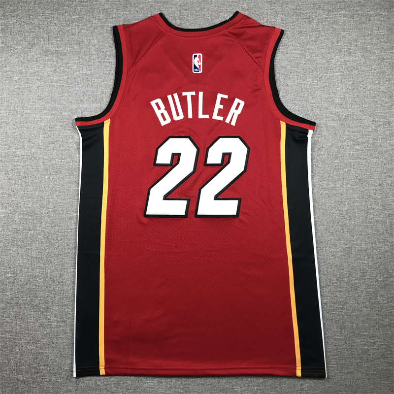 Men's Miami Heat Jimmy Butler #22 NBA Red Swingman Jersey