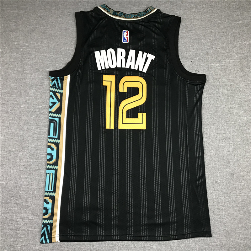 Men's Memphis Grizzlies Ja Morant Black 2020/21 Swingman Jersey - City Edition