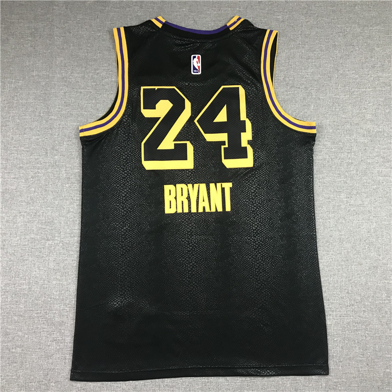 Men's Black mamba Los Angeles Lakers Kobe Bryant #24 Jersey peach heart