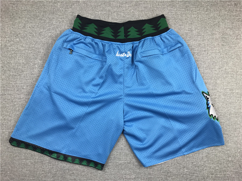 Men's Minnesota Timberwolves Light Blue Basketball Shorts