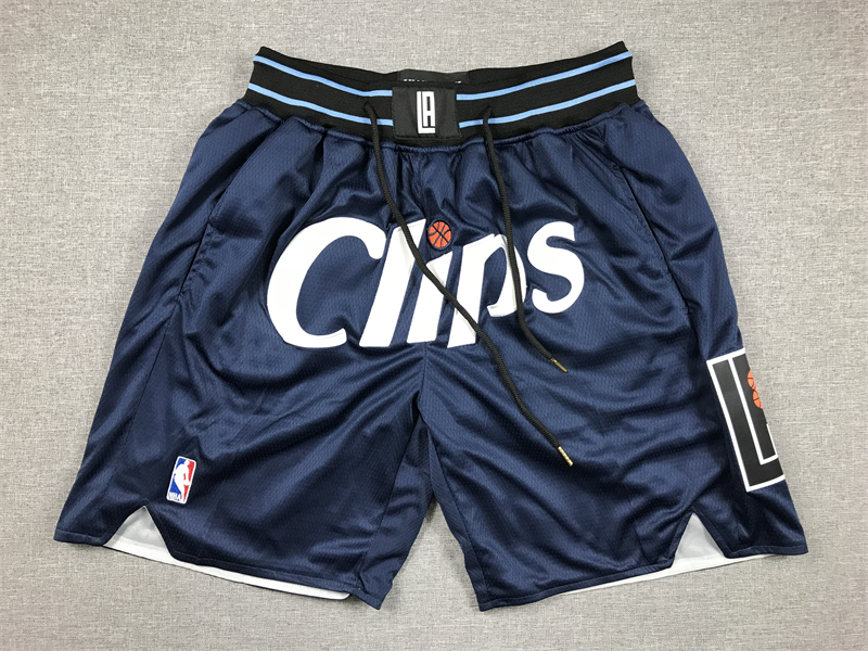 Men's LA Clippers Navy 2023/24 Pocket Shorts City Edition