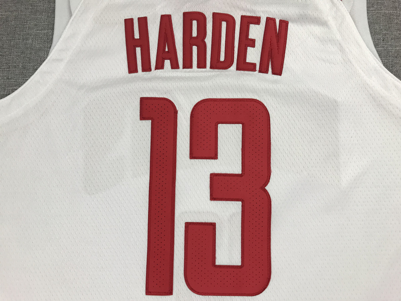 Men's Houston Rockets James Harden #13 NBA White Player Replica Jersey