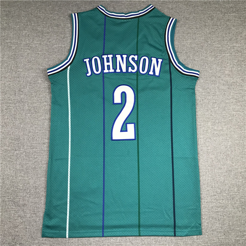Men's Charlotte Hornets Larry Johnson 1992-93 Hardwood Classics Swingman Jersey