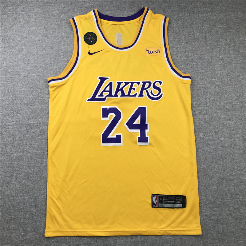 Men's Kobe Bryant Los Angeles Lakers #24 NBA Classics Retro Jersey - Yellow