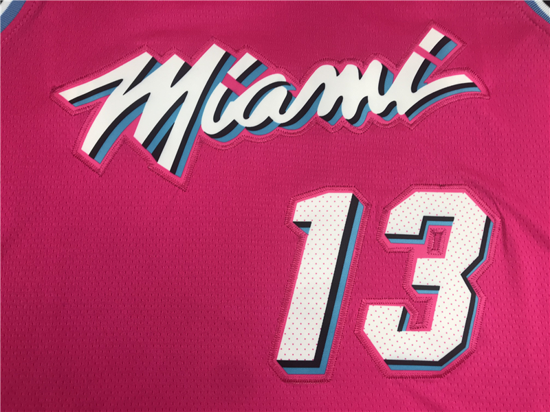 Men's Miami Heat Bam Adebayo #13 Pink Swingman Player Jersey