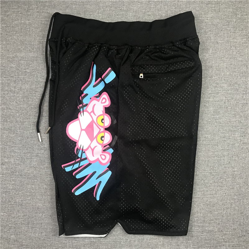 Men's Miami Heat Pink Panther Black Basketball Shorts