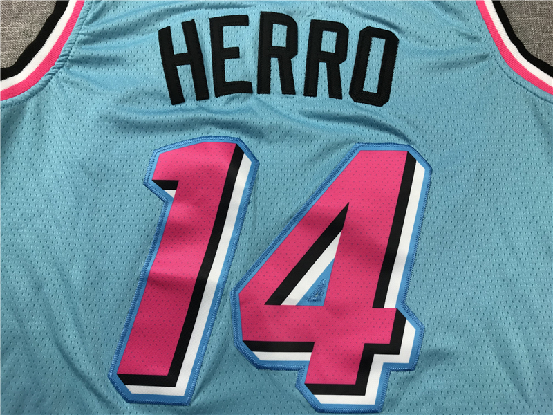 Men's Miami Heat Tyler Herro #14 Blue 2020/21 Swingman Jersey