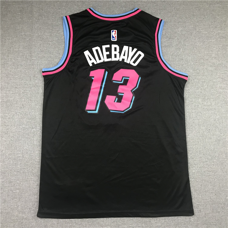 Men's Miami Heat Bam Adebayo #13 Black Swingman Player Jersey