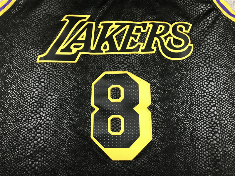 Men's Los Angeles Lakers Kobe Bryant #8 Black Swingman Player Jersey