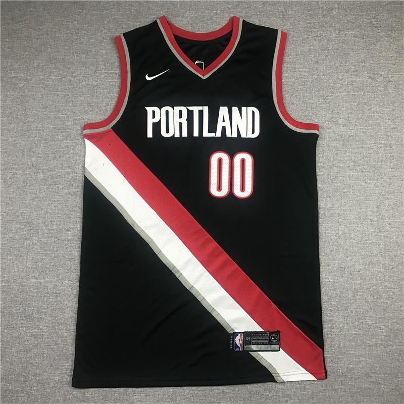 Men's Portland Trail Blazers Carmelo Anthony #00 Black Swingman Fashion Jersey