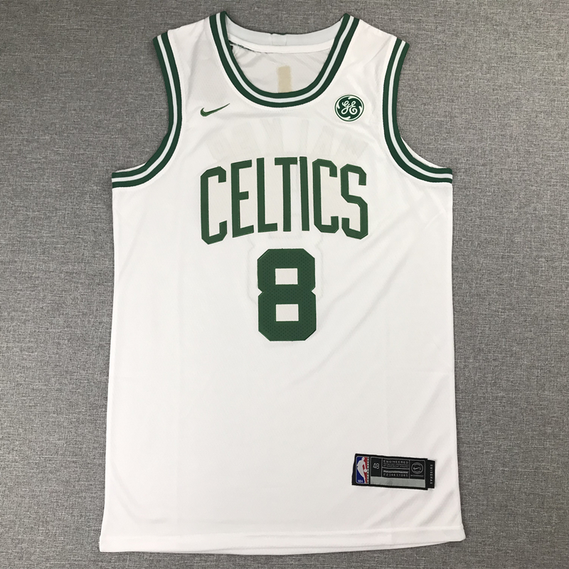 Men's Boston Celtics Kemba Walker #8 NBA White Game Jersey