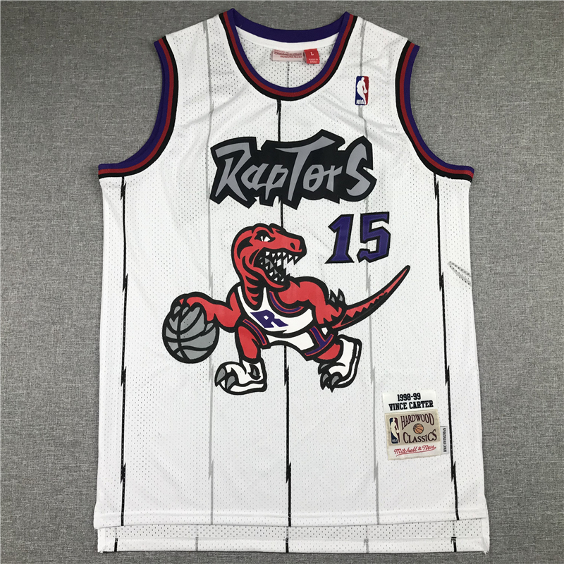 Men's Toronto Raptors Vince Carter Mitchell & Ness White Classics Jersey