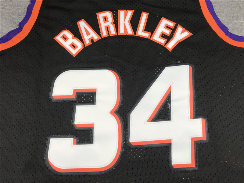 Men's Phoenix Suns Charles Barkley #34 Black 1992-93 Swingman Jersey