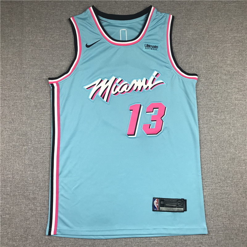 Men's Miami Heat Bam Adebayo #13 Blue Swingman Player Jersey