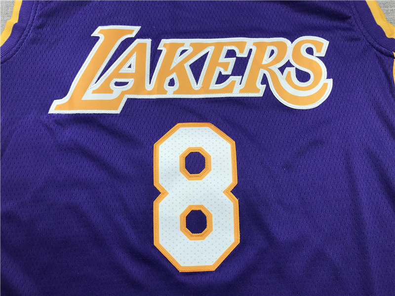 Men's Los Angeles Lakers Kobe Bryant Purple #8 Swingman Player Jersey