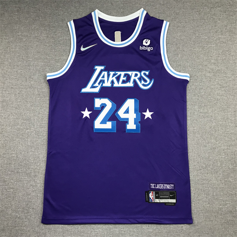 Men's Los Angeles Lakers Kobe Bryant Purple 2021/22 Swingman Jersey City Edition