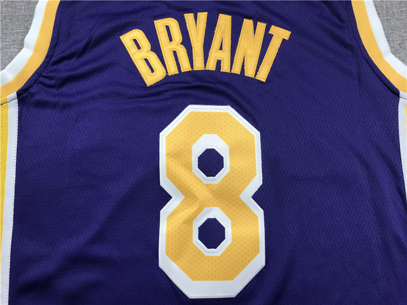 Men's Los Angeles Lakers Kobe Bryant #8 Purple Swingman Player Jersey