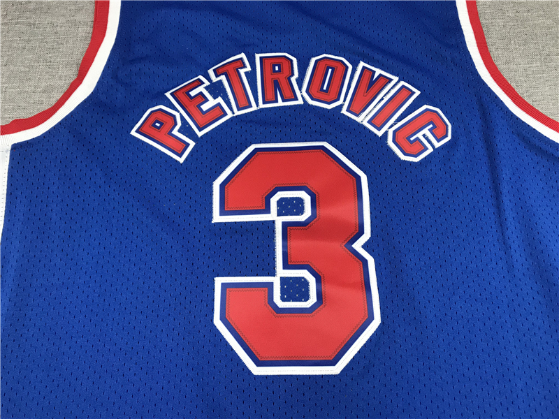 Men's Brooklyn Nets Drazen Petrovic 1992-93 Hardwood Classics Swingman Jersey