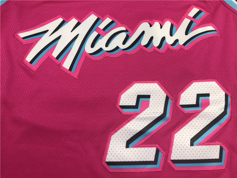 Men's Miami Heat Jimmy Butler #22 NBA Pink Swingman Jersey