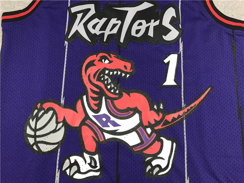 Men's Toronto Raptors Tracy McGrady Purple 1998-99 Hardwood Classics Swingman Jersey