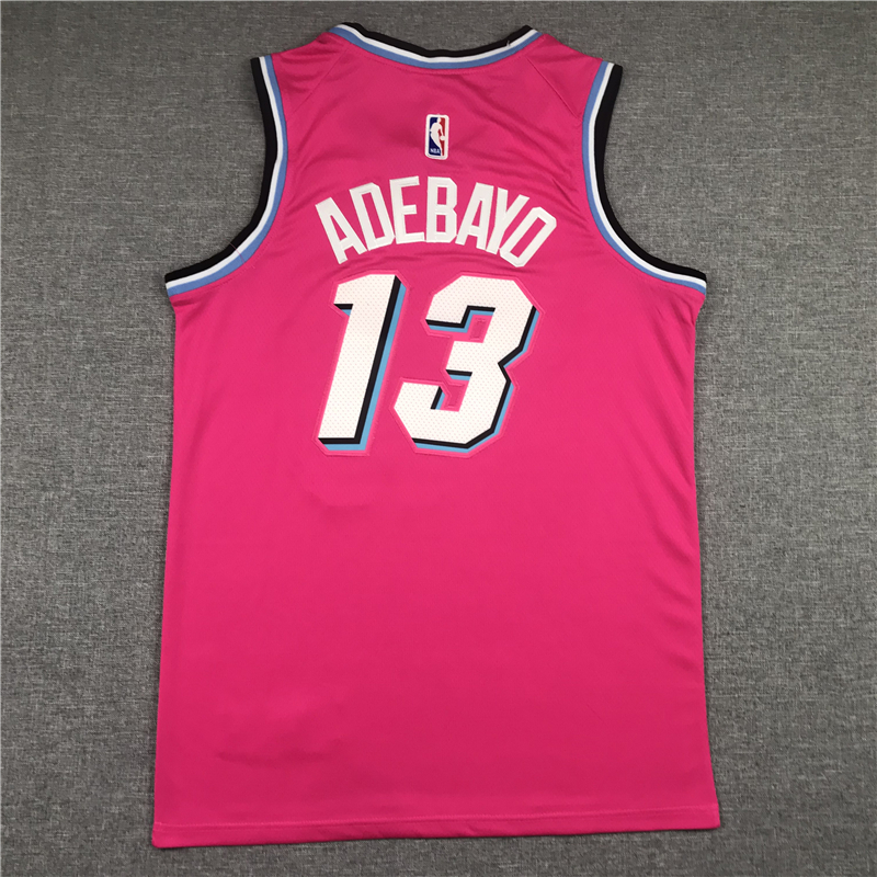 Men's Miami Heat Bam Adebayo #13 Pink Swingman Player Jersey