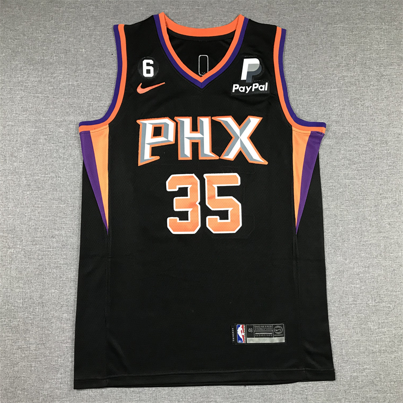 Men's Phoenix Suns Kevin Durant #35 Black 2022/23 Player Jersey