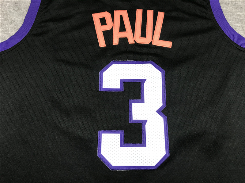 Men's Phoenix Suns Chris Paul #3 Black 2020/21 Swingman Jersey