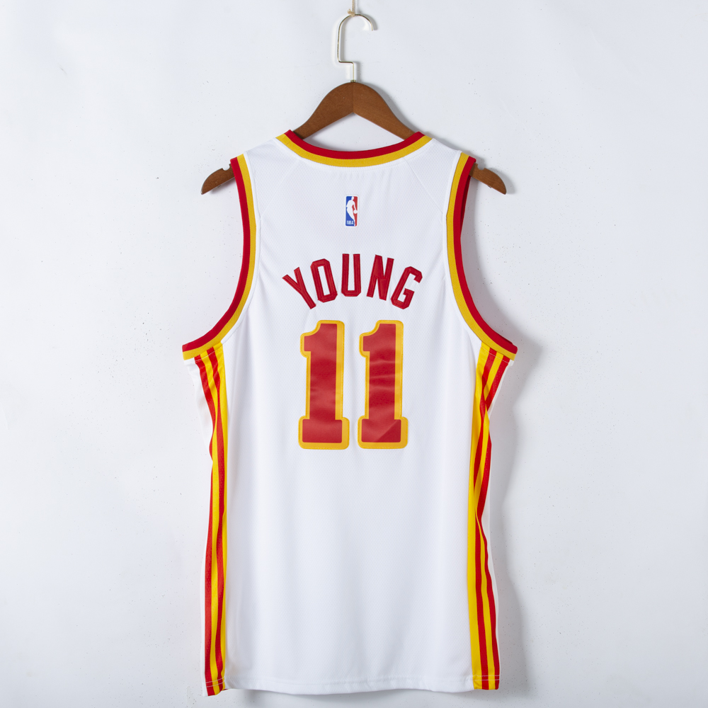 Men's Atlanta Hawks Trae Young #11 White 2020/21 Fast Break Player Jersey